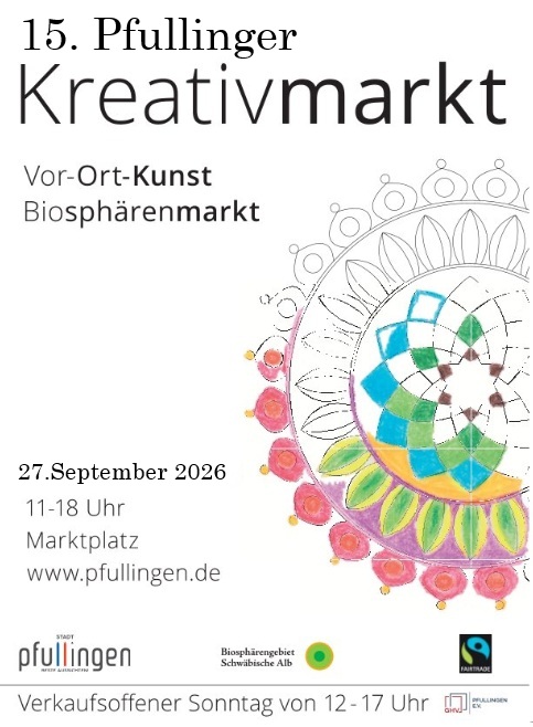 Kreativ-und Biosphärenmarkt in Pfullingen 2025